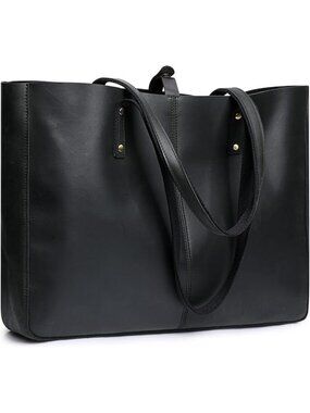 Stylish Large Genuine Leather Shoulder Tote Bag for Women - Work & Everyday Use